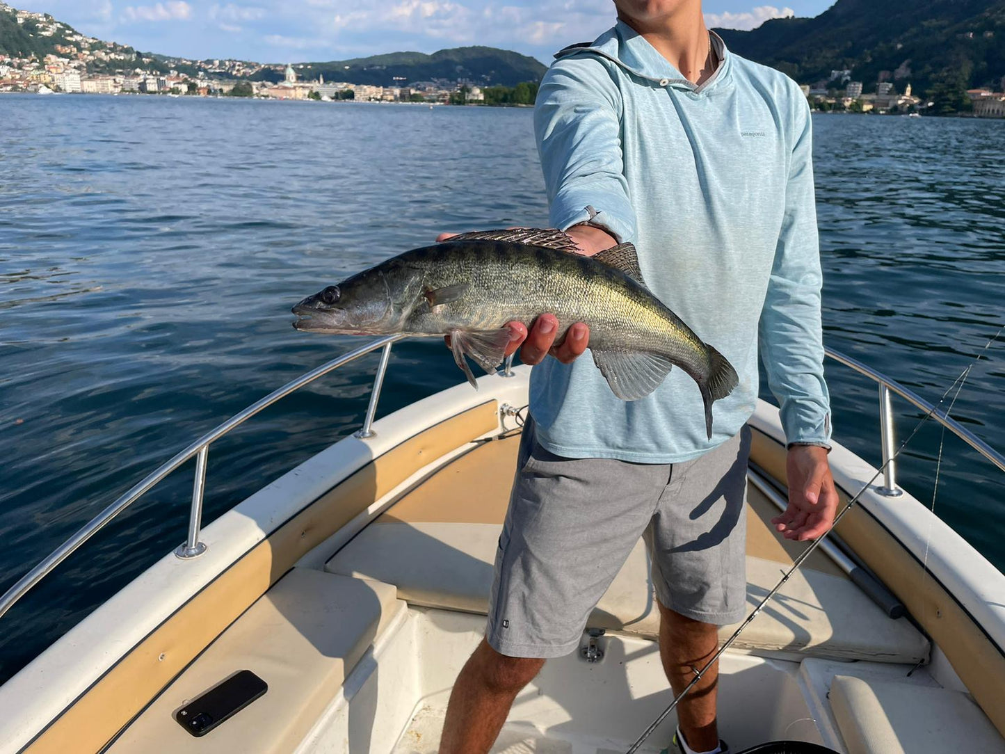Boat Fishing on Lake Como