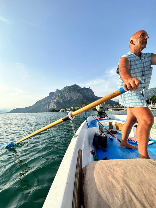 Boat Fishing on Lake Como