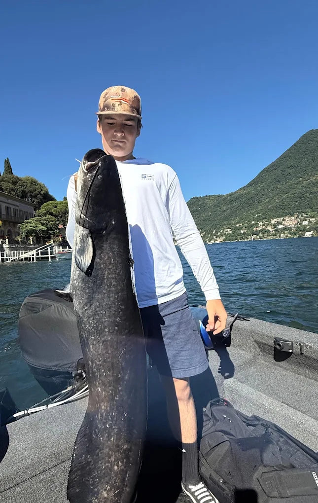 Lake Como Wels Catfish Fishing by Boat – A Day of Adventure on the Water